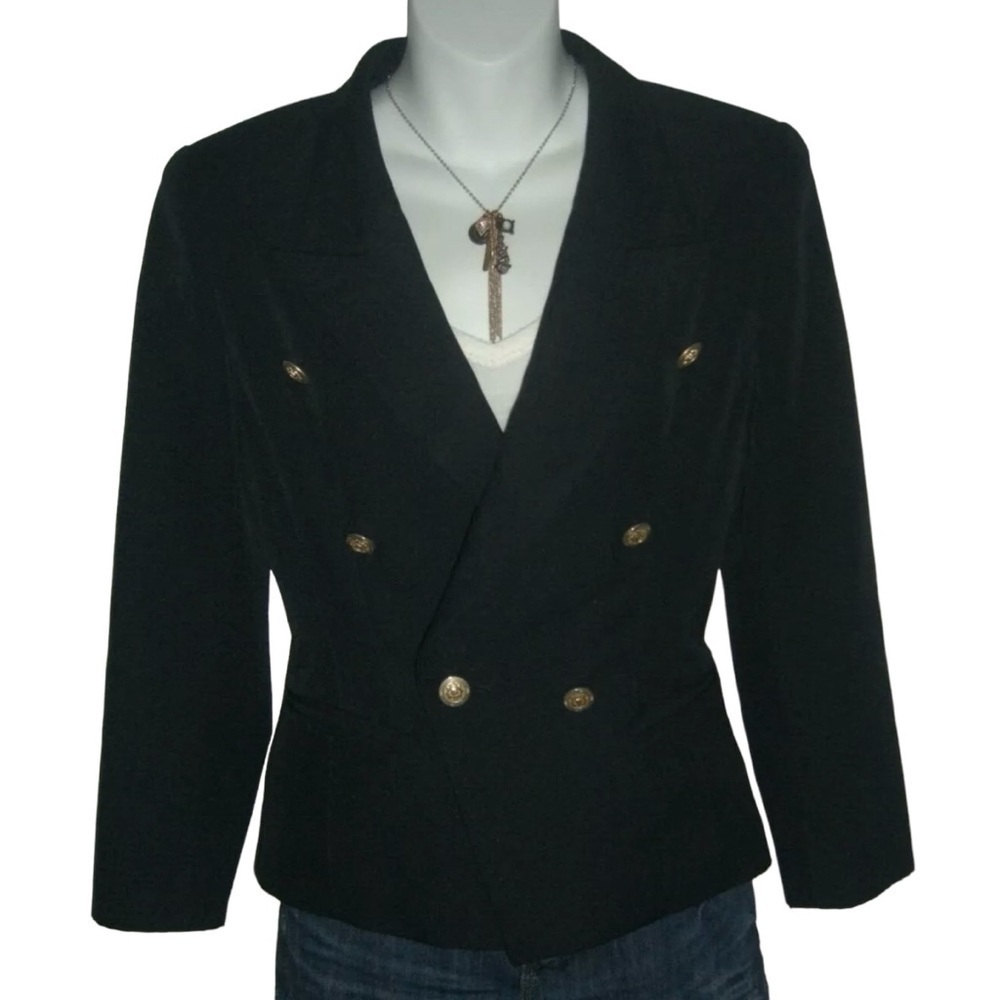 Vintage Selery Navy Blue Nautical Military Blazer Steampunk Coastal Streetwear